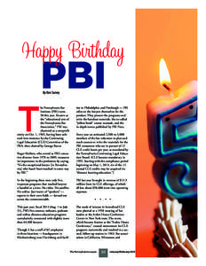 PALP17-35_Layout:03 AM Page 30  Happy Birthday PBI By Don Sarvey