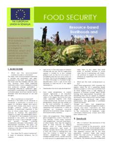 FOOD SECURITY  THE EUROPEAN UNION IN SOMALIA  Resource-based