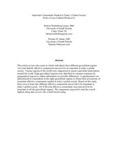 Mind / Cultural anthropology / Interculturalism / Social psychology / Cross-cultural studies / Cross-cultural communication / Cultural competence / Empathy / Intercultural communication / Cultural studies / Human communication / Science