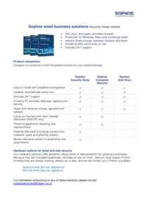 Microsoft Word - Sophos small business solutions Security made simple.doc