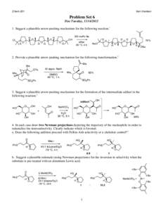 Chem 201  Van Vranken Problem Set 6 Due Tuesday, [removed]