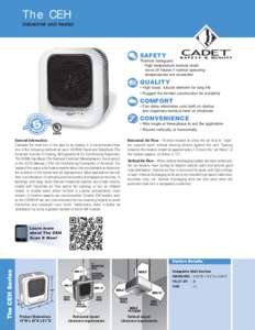 The CEH Industrial unit heater SAFETY Thermal Safeguard - High temperature manual reset: