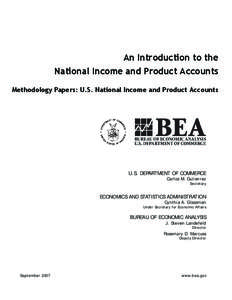 An Introduction to the National Income and Product Accounts