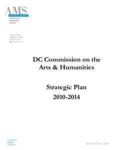 DC Commission on the Arts & Humanities Strategic Plan[removed]  DC Commission for the Arts & Humanities