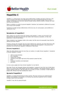 Hepatitis / Viral diseases / Hepatitis C / Hepatocellular carcinoma / Viral hepatitis / Infection / Sexually transmitted disease / Needle-exchange programme / Needlestick injury / Medicine / Health / Hepatology