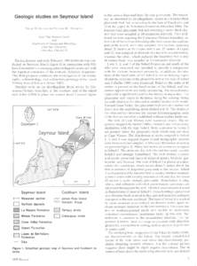 Geologic studies on Seymour Island DAVID H. ELLIOT and STEVEN M. HOFFMAN  Byrd Polar Research Center