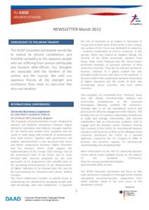 Organizations associated with the Association of Southeast Asian Nations / Knowledge / Asia–Europe Meeting / International student / ASEAN University Network / Education in Thailand / Secondary education / University Mobility in Asia and the Pacific / Higher education in China / Education / Academia / Student exchange