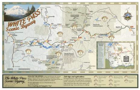 Cascade Range / Washington State Route 123 / Mount Rainier / Chinook Pass / Washington State Route 410 / U.S. Route 12 in Washington / Washington State Route 131 / Mount St. Helens / Cowlitz River / Washington / Geography of the United States / Mount Rainier National Park
