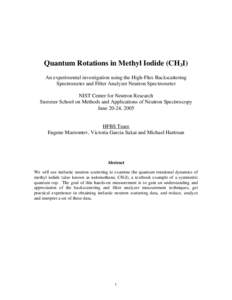Rotational Tunneling in Methyl Iodide