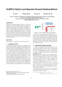 HLBPR:A Hybrid Local Bayesian Personal Ranking Method Xu Chen1 13 Pengfei Wang2
