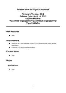 Microsoft Word - V2930 V3.3.2 release note.doc