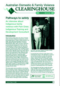 Australian Domestic & Family Violence  CLEARINGHOUSE ISSUES PAPER 5  Pathways to safety