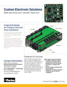 Custom Electronic Solutions Multi-axis drives and controller “black box”