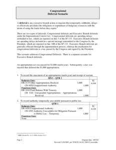 Impoundment of appropriated funds / Government / Politics of the United States / Economic policy / 109th United States Congress / Appropriation bill / United States Congress