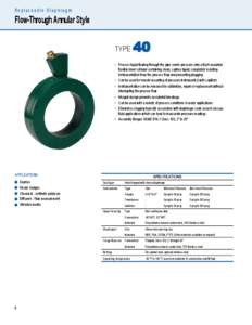 Replaceable Diaphragm  Flow-Through Annular Style