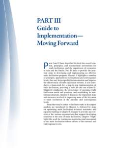 PART III Guide to Implementation— Moving Forward  P