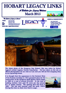 HOBART LEGACY LINKS A Bulletin for Legacy Widows March 2015 “The Spirit of Legacy is Service” ‘PHONE: