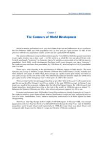 The Contours of World Development  Chapter 1 The Contours of World Development