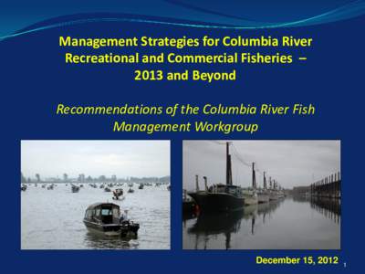 Lower Columbia Sturgeon Policy