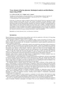 Microscopy: Science, Technology, Applications and Education A. Méndez-Vilas and J. Díaz (Eds.) ___________________________________________________ Trace element of bovine placenta: histological analysis and distributio