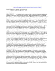 Southern Campaign American Revolution Pension Statements & Rosters Pension Application of Alexander Armstrong S31525 Transcribed and annotated by C. Leon Harris State of Indiana } Monroe County } On this ninth day of Oct