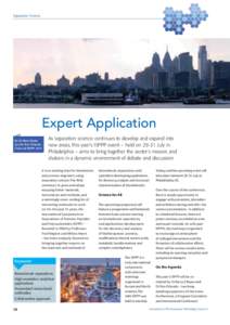 Separation Science  Expert Application By Dr Barry Boyes and Dr Ron Orlando, Chairs of ISPPP 2015