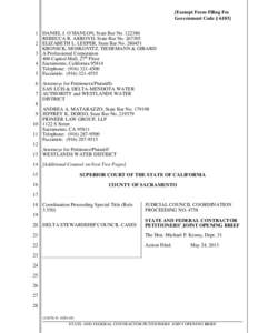 [Exempt From Filing Fee Government Code § [removed]DANIEL J. O’HANLON, State Bar No[removed]REBECCA R. AKROYD, State Bar No[removed]ELIZABETH L. LEEPER, State Bar No[removed]KRONICK, MOSKOVITZ, TIEDEMANN & GIRARD