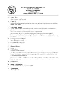 Agenda / Minutes / Affordable housing / Government / Meetings / Parliamentary procedure / Glocester /  Rhode Island