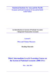 Index numbers / National accounts / Price indices / Economic data / Macroeconomics / Price index / Real versus nominal value / Inflation / Consumer price index / Statistics / Economics / Econometrics