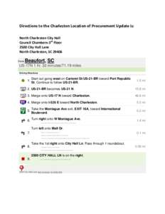 Microsoft Word - Directions for Charleston Procurement Update