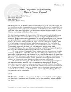 Microsoft Word - Roberta Conner interview