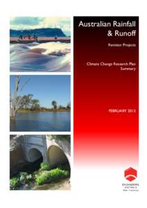Australian Rainfall & Runoff Revision Projects Climate Change Research Plan Summary