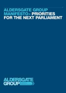 »  Aldersgate Group manifesto » priorities for the next parliament
