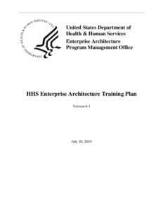 HHS Enterprise Architecture Training Plan