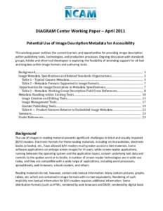 DIAGRAM CENTER WORKING PAPER – March 2011