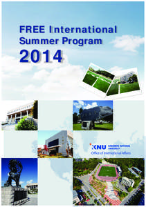 KNU International Summer Program  FREE International Summer Program  2014