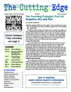 CAA The Cutting Edge Newsletter May 2011