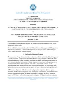 United States government secrecy / Security / Public administration / Espionage / United States Office of Personnel Management / Security clearance / OPM / Inspector General / Central Intelligence Agency / Government / National security / Civil service in the United States