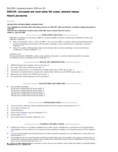 Dn2189v1-proposed-simcor-2010-oct-20 SIMCOR - simvastatin and niacin tablet, film coated, extended release Abbott Laboratories[removed]HIGHLIGHTS OF PRESCRIBING INFORMATION  These highlights do not include all the infor