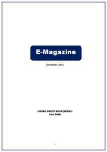 E-Magazine (December, 2013) INDIAN PORTS ASSOCIATION New Delhi