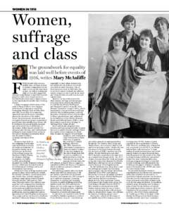 WOMEN INWomen, suffrage and class