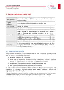 CERT Exercises Handbook 19 Document for teachers 19