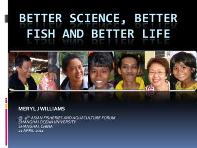 “ Women in Aquaculture – need for a paradigm shift in R&D to reach the unreached”
