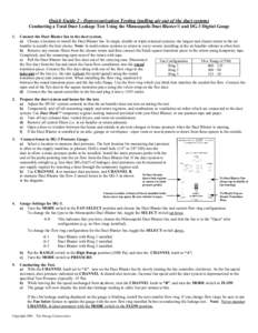 Microsoft Word - Quick Guide 2 DB De-Press Test.doc