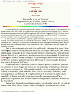 intro098 - Giuseppe Bonghi - Introduzione a I rusteghi di Carlo Goldoni  Giuseppe Bonghi