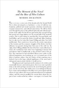 United States / Norman Mailer / Gore Vidal / Novel / An American Dream / Death of the novel / Lionel Trilling / Saul Bellow / Henry James / Literature / Guggenheim Fellows / American literature