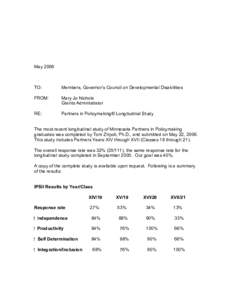 Scientific method / Statistics / Partners in Policymaking / Longitudinal study