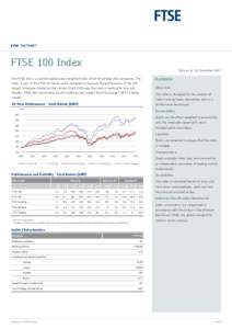 FTSE FACTSHEET  FTSE 100 Index