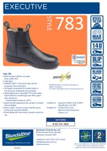 Safety clothing / Steel-toe boot / Shank / Poron / Blundstone Footwear / Footwear / Clothing / Boots