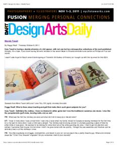 DART | Design Arts Daily » Mondo Taxali:07 PM Mondo Taxali By Peggy Roalf Thursday October 6, 2011